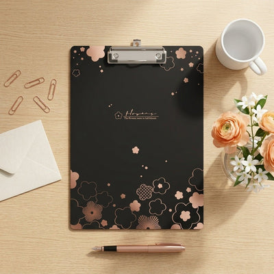 Pack Bureau Élégant Noir & Or Rose — 5 Pièces Premium - Librairie Oxford City