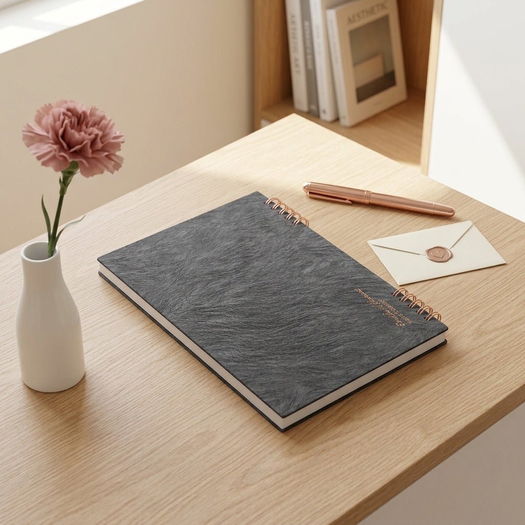 Pack Bureau Élégant Noir & Or Rose — 5 Pièces Premium - Librairie Oxford City