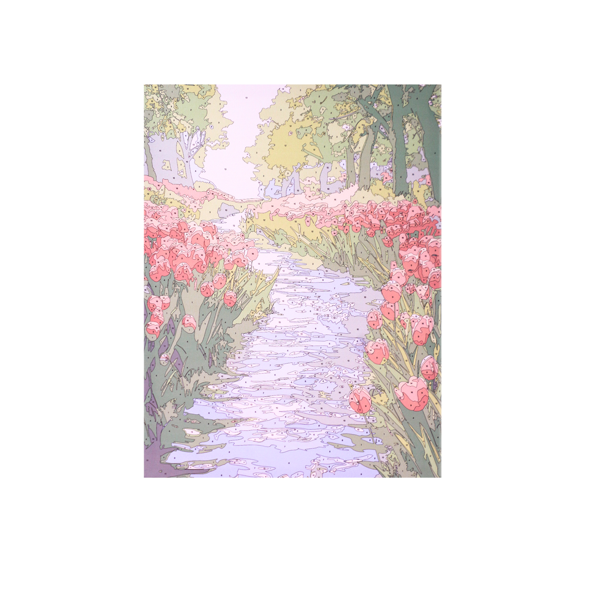 Collection Tableaux Peinture au Numéro 40x50cm — Paysages Pastel