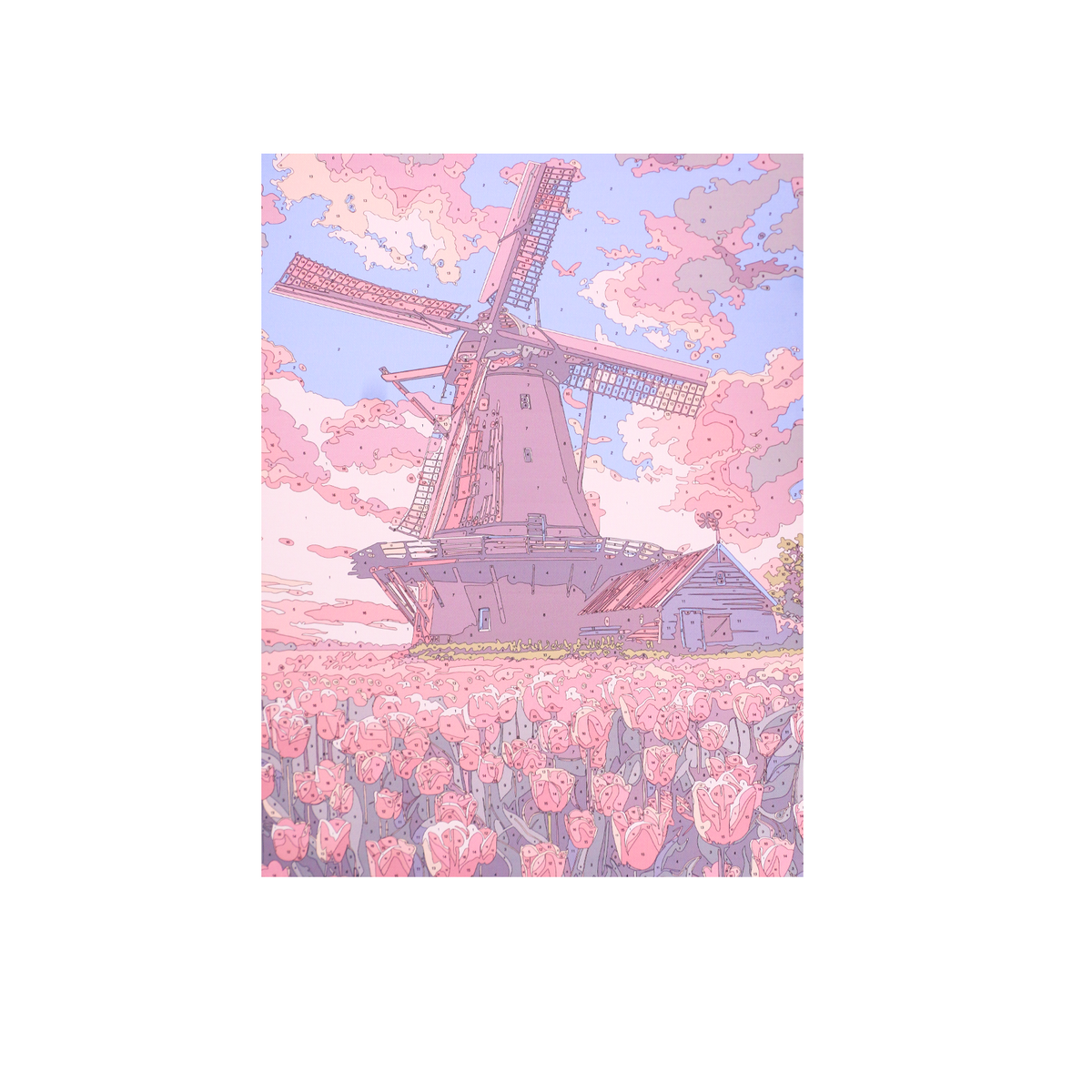 Collection Tableaux Peinture au Numéro 40x50cm — Paysages Pastel