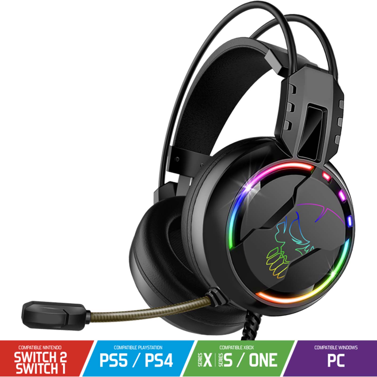 Casque Gaming PRO - H7 RGB - Librairie Oxford City