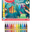 12-Piece Jungle Fever Jumbo Felt Tip Colouring Pens Multicolour