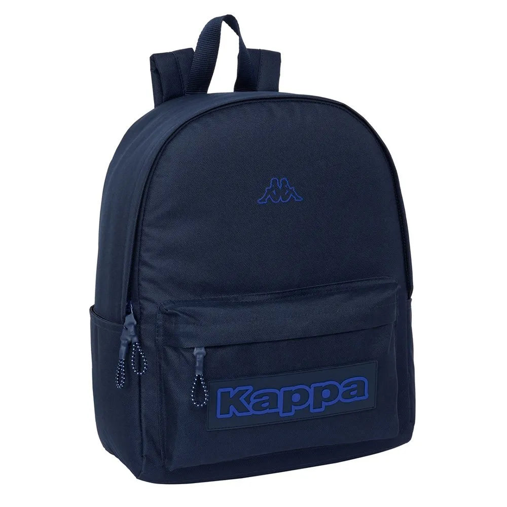 Sac à dos Kappa bleu avec poche avant zippée et bretelles ajustables