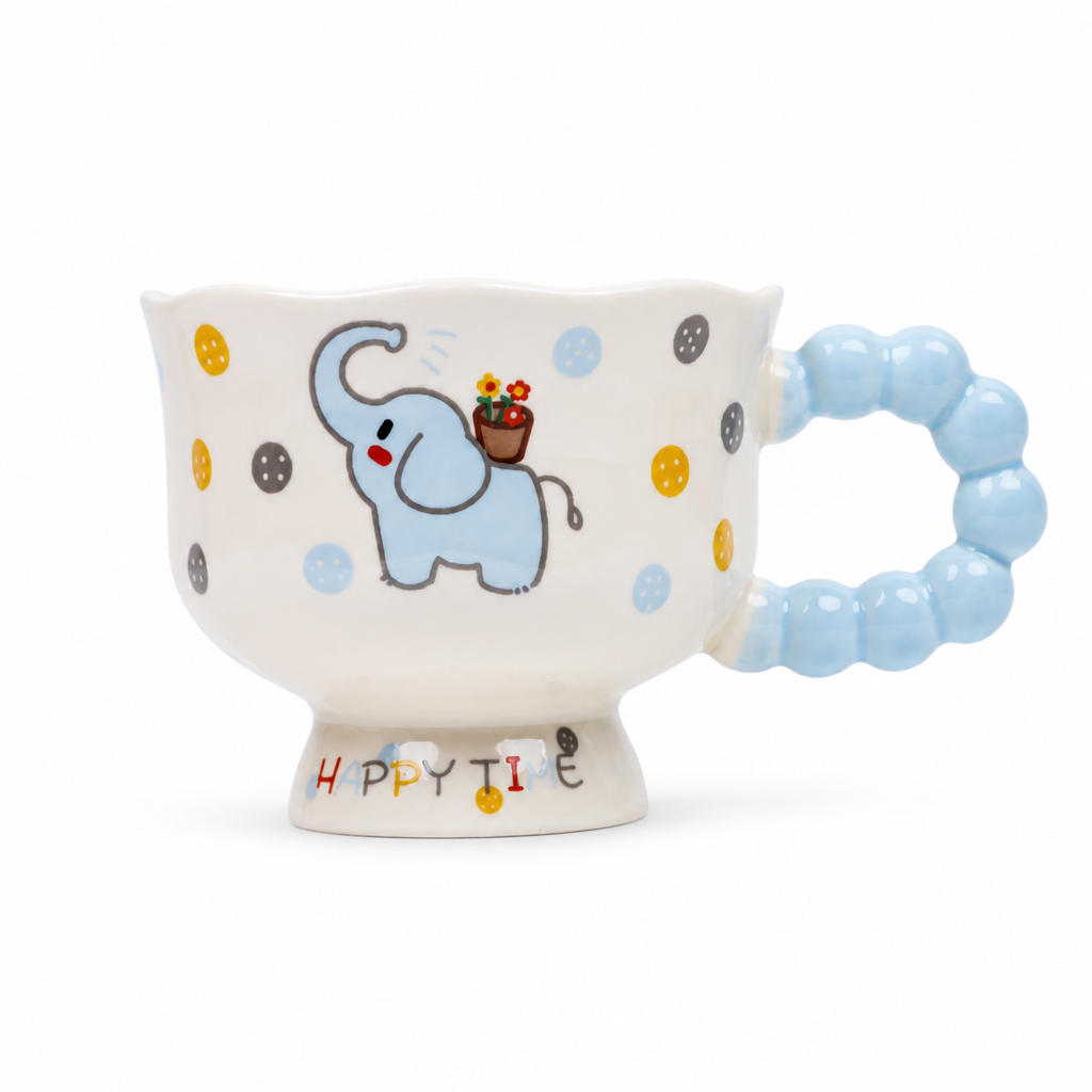 Mug en Céramique Happy Time — Illustration Chien
