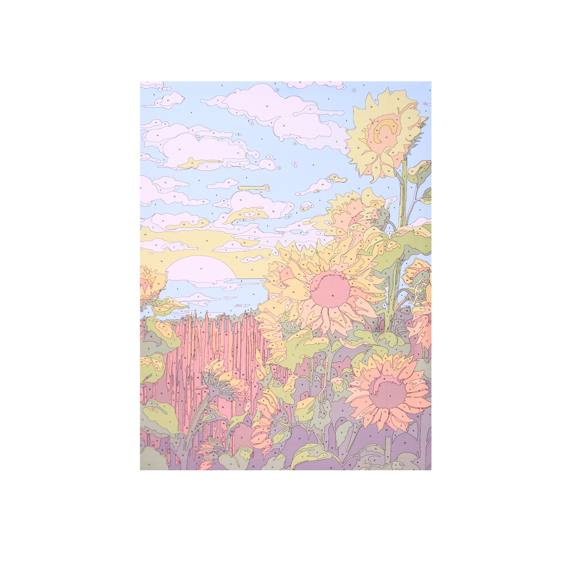 Collection Tableaux Peinture au Numéro 40x50cm — Paysages Pastel