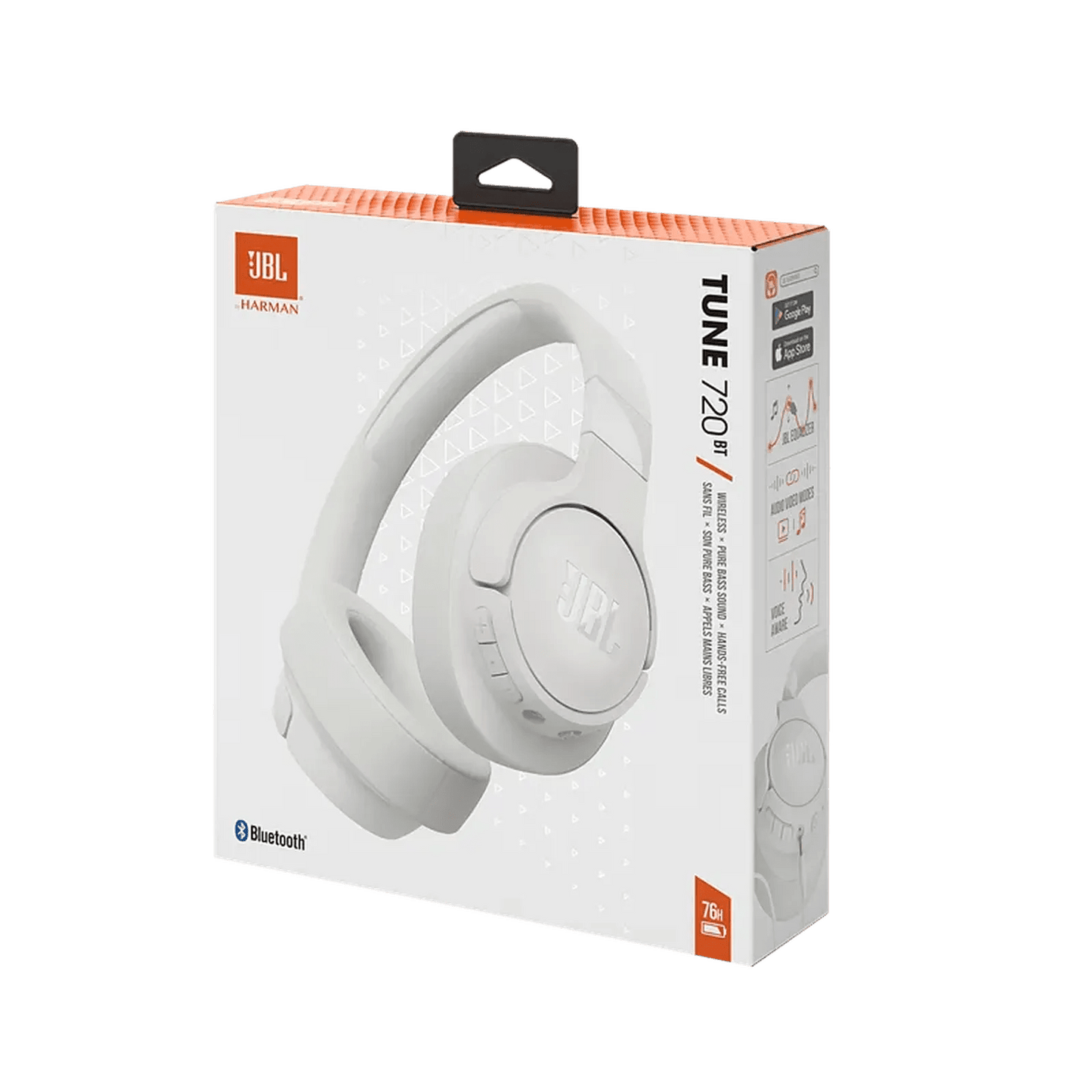 Micro Casque Sans Fil JBL Tune 720BT - Blanc - Librairie Oxford City