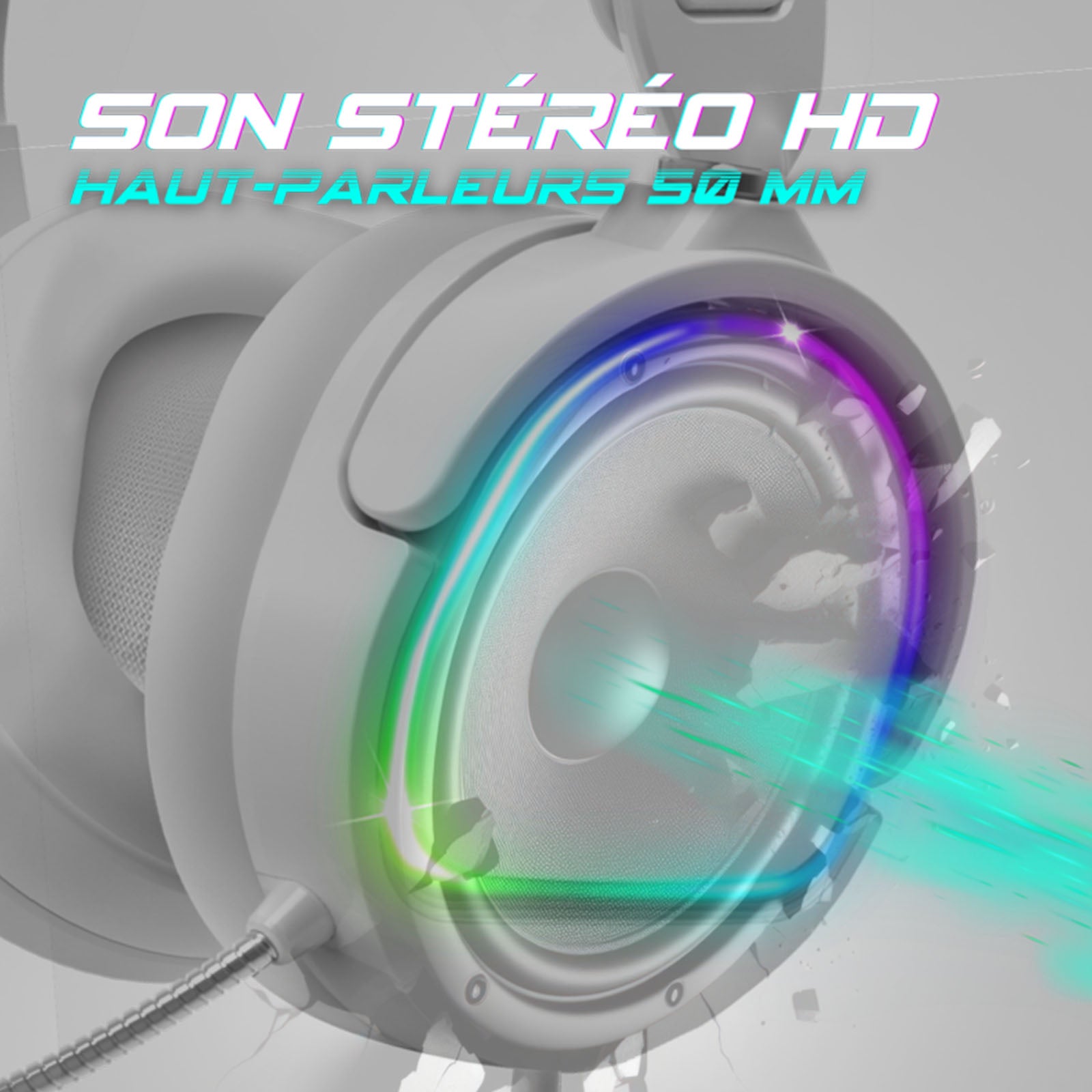 Casque Gaming Pro - H6 RGB - Librairie Oxford City