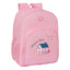 Sac à dos enfant Glowlab Sweet Home rose et bleu avec poches latérales en filet