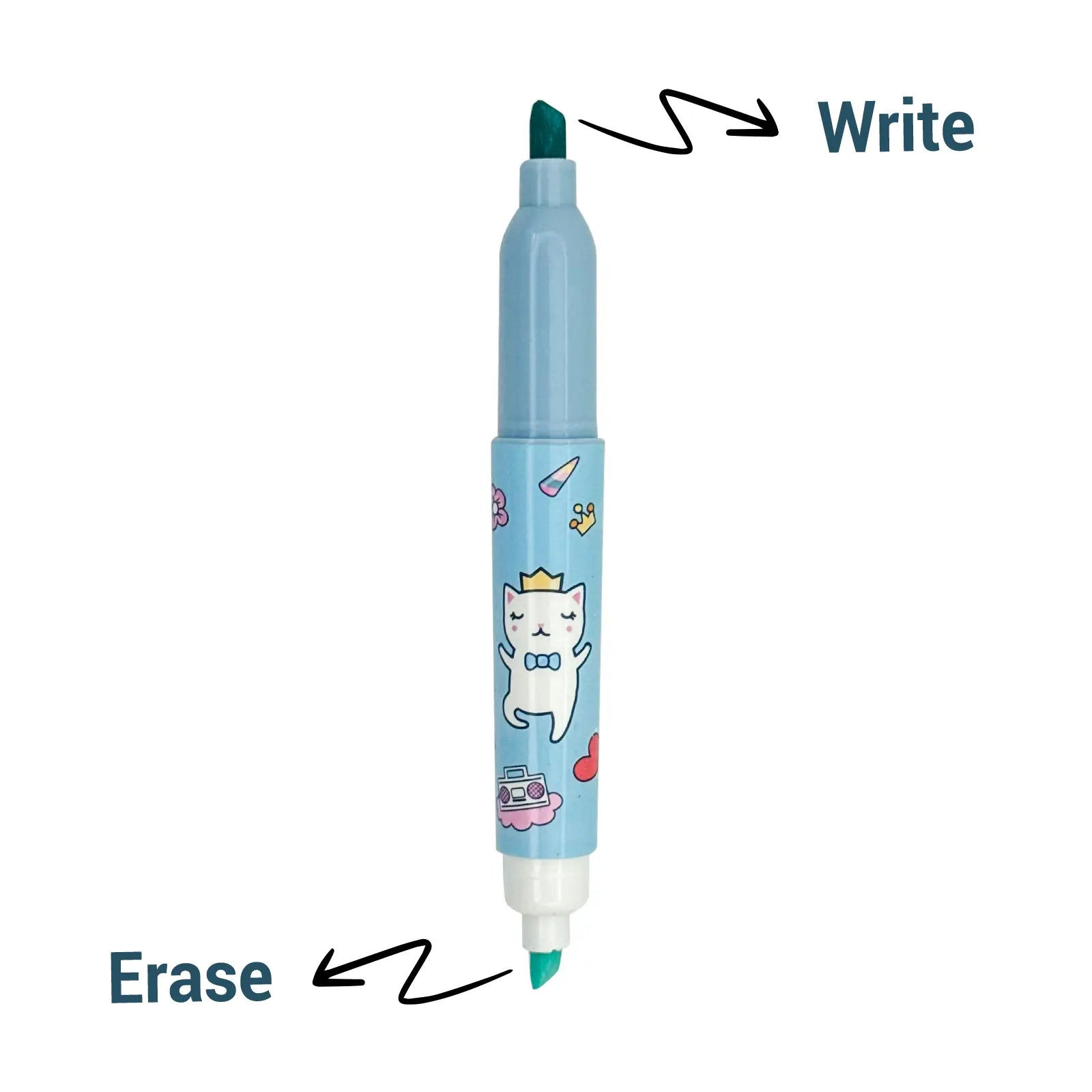 MAPED ✨ Fluo Peps 2 - en - 1 Licorne 🐱 Chat – Surligneur & Effaceur Magique 🌈💫 - Librairie Oxford City