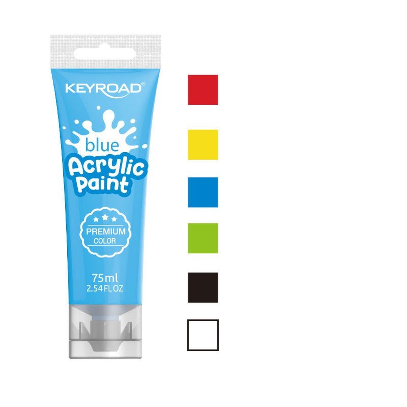 ACRYLIC PAINT 75ML BASIC COLOUR KEYROAD - Librairie Oxford City