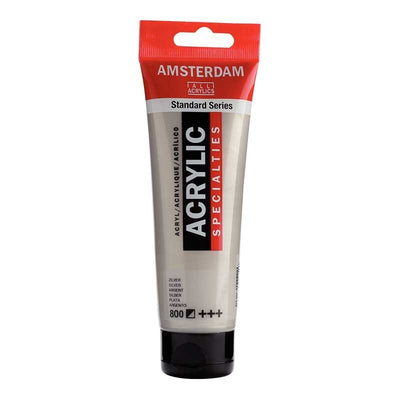 Acrylique Amsterdam 120 ml - Argent - Librairie Oxford City