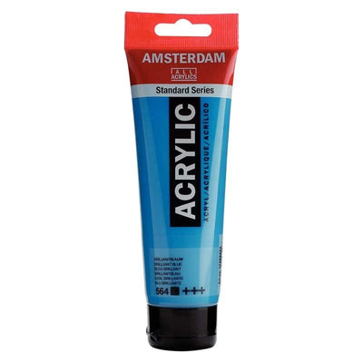 Acrylique Amsterdam 120 ml - Bleu Brillant - Librairie Oxford City