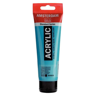 Acrylique Amsterdam 120 ml - Bleu Turquoise - Librairie Oxford City