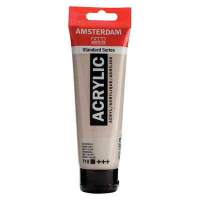 Acrylique Amsterdam 120 ml - Gris Chaud - Librairie Oxford City