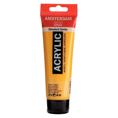 Acrylique Amsterdam 120 ml - Jaune Azo Foncé - Librairie Oxford City