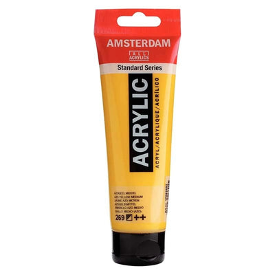 Acrylique Amsterdam 120 ml - Jaune Azo Moyen - Librairie Oxford City