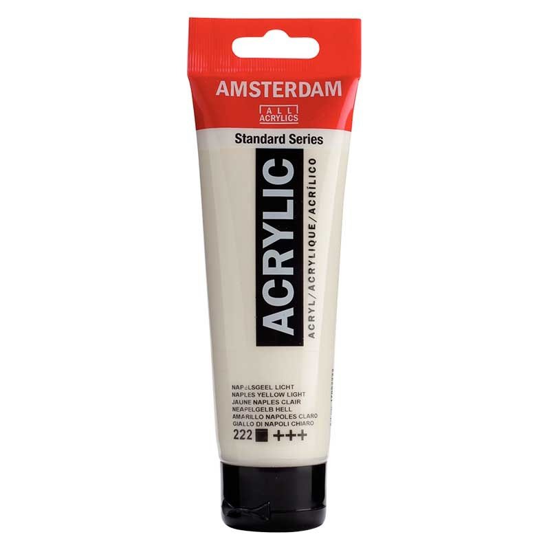 Acrylique Amsterdam 120 ml - Jaune Naples Clair - Librairie Oxford City