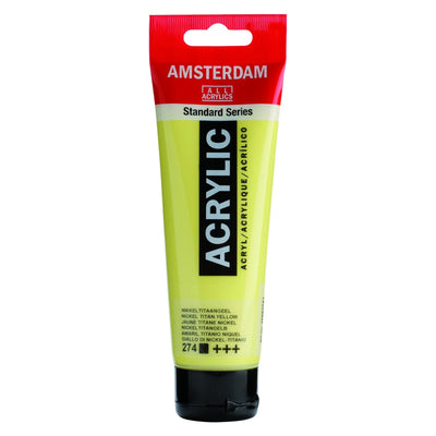Acrylique Amsterdam 120 ml - Jaune Titane Nickel - Librairie Oxford City