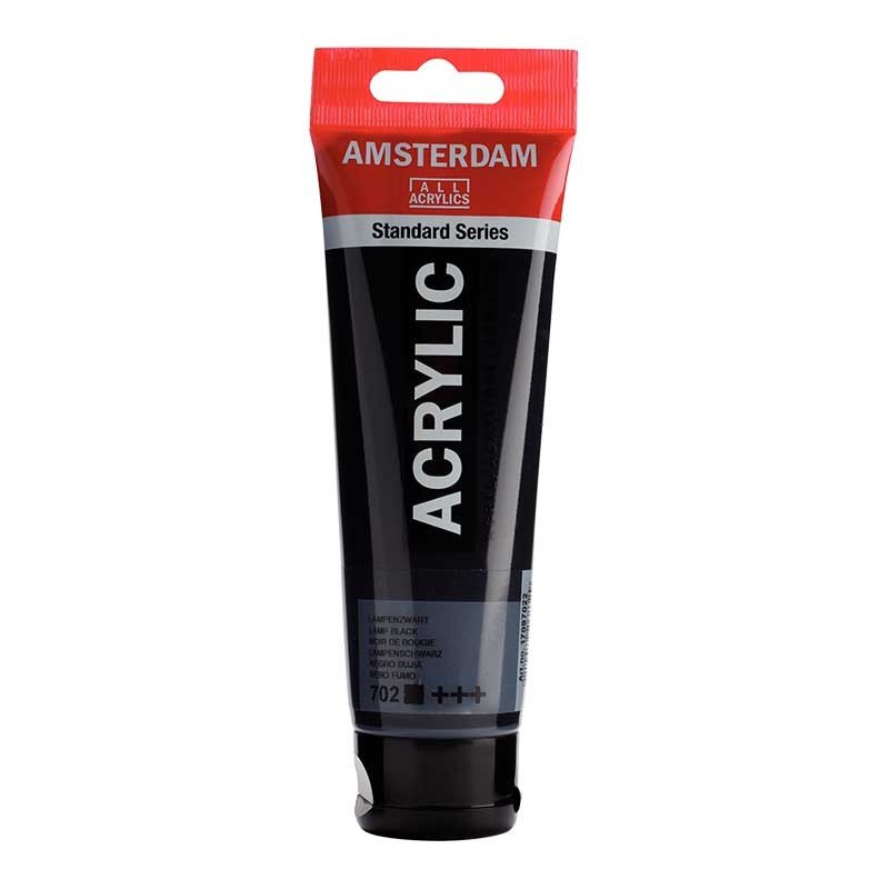 Acrylique Amsterdam 120 ml - Noir De Bougie - Librairie Oxford City