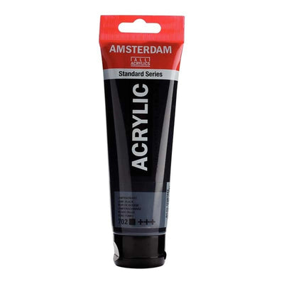Acrylique Amsterdam 120 ml - Noir De Bougie - Librairie Oxford City