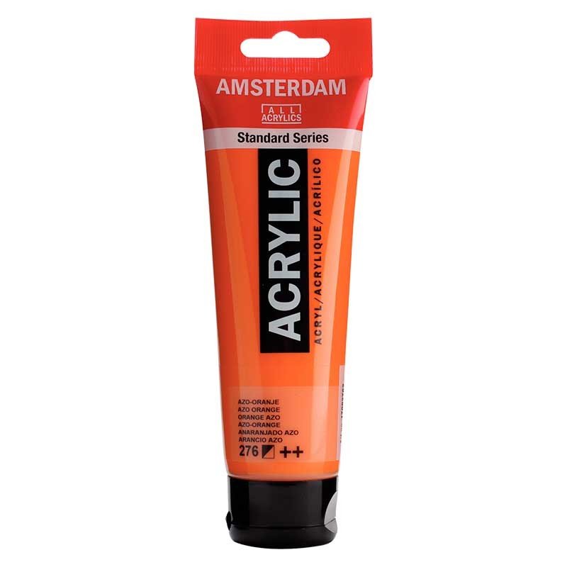 Acrylique Amsterdam 120 ml - Orange Azo - Librairie Oxford City