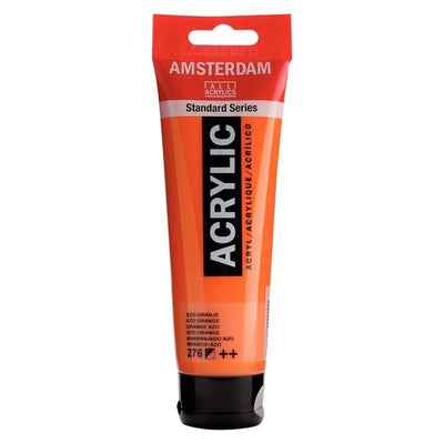 Acrylique Amsterdam 120 ml - Orange Azo - Librairie Oxford City