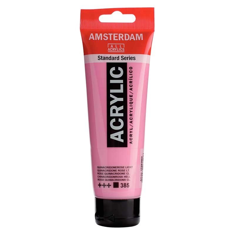 Acrylique Amsterdam 120 ml - Rose Quinacridone Clair - Librairie Oxford City