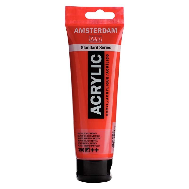 Acrylique Amsterdam 120 ml - Rouge Naphtol Moyen - Librairie Oxford City
