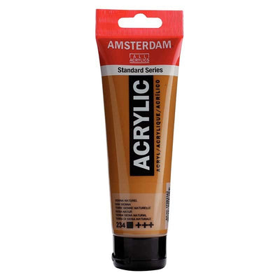 Acrylique Amsterdam 120 ml - Terre Sienne Naturelle - Librairie Oxford City