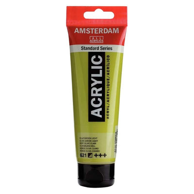 Acrylique Amsterdam 120 ml - Vert Olive Clair - Librairie Oxford City