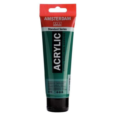 Acrylique Amsterdam 120 ml - Vert Permanent Foncé - Librairie Oxford City