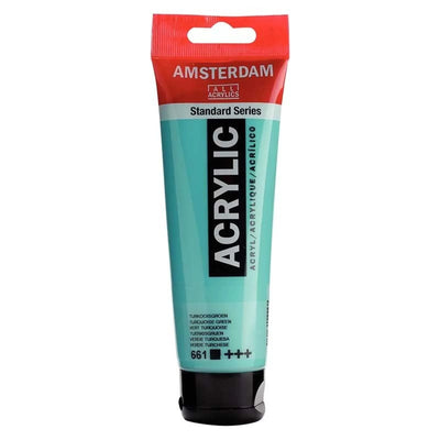Acrylique Amsterdam 120 ml - Vert Turquoise - Librairie Oxford City