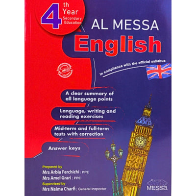 AL MESSA - ENGLISH - 4EME ANNEE - Librairie Oxford City