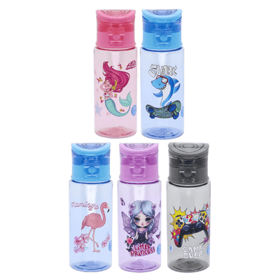 Gourde Enfant - 350ml – Modèle [Sirène / Requin / Game Over / Fée / Flamant Rose] - Librairie Oxford City