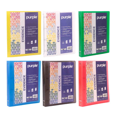 Classeur 4 Anneaux PP Rigide A4 40mm Personnalisable — Purple Evidence - Librairie Oxford City