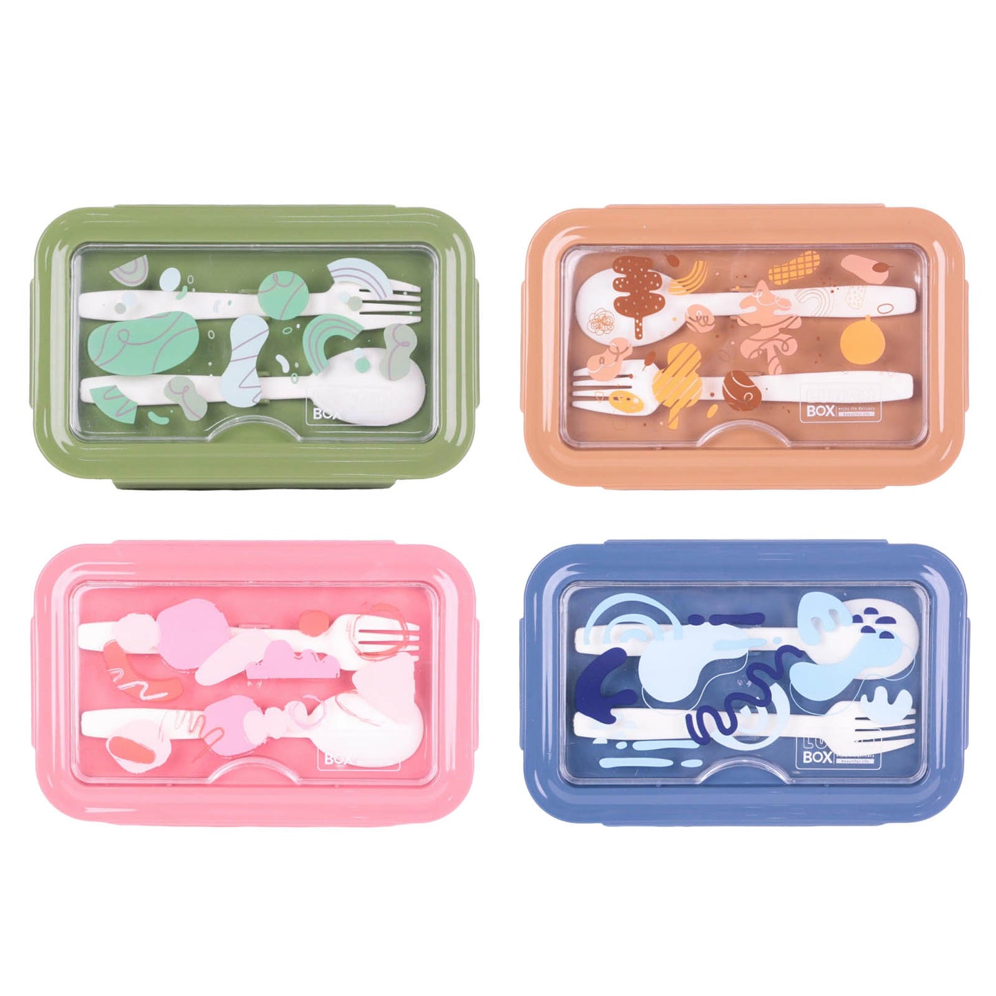 Lunch Box Compartimentée Print Abstrait
