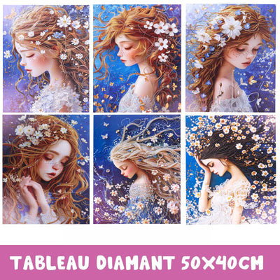 Kit DIY Perles avec Châssis Toile Imprimée 40×50 cm - Librairie Oxford City