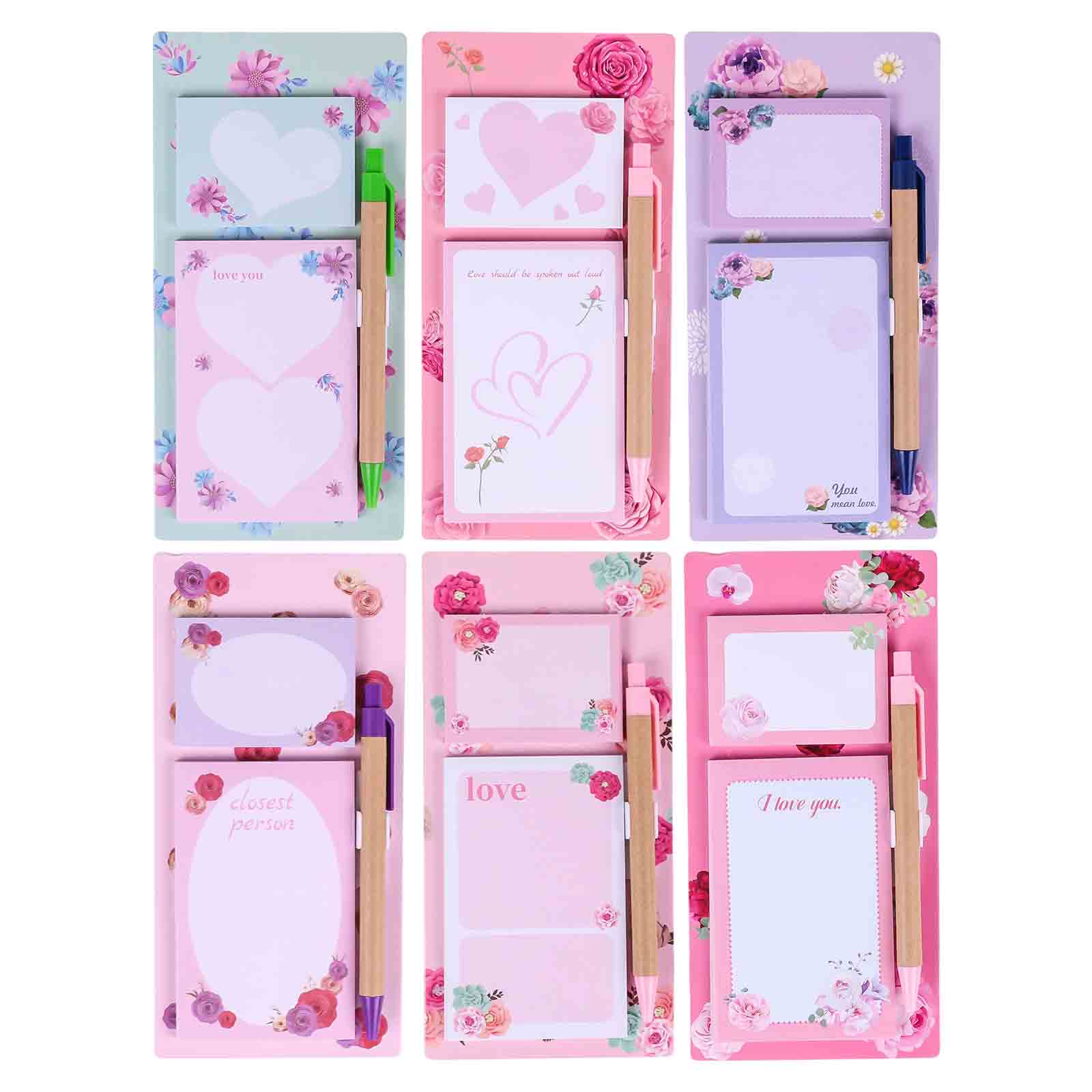 Bloc - Notes Aimanté avec Stylo — BX - 5140 (6 modèles floraux) - Librairie Oxford City