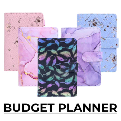 Budget Planner A6 avec 12 enveloppes zippées - Librairie Oxford City