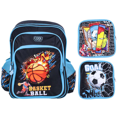 Sac à Dos Primaire 2 & 3 Faces Cool School (Garcon)