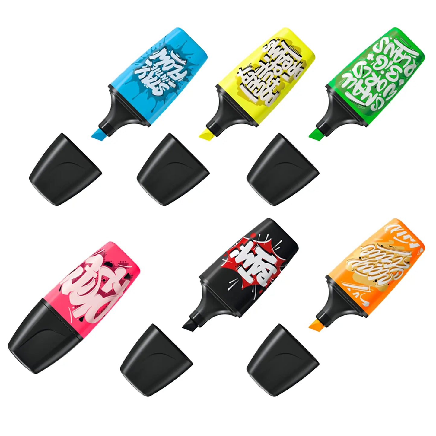 🎨 STABILO BOSS MINI – Graffiti Edition (6,5 cm) - Librairie Oxford City