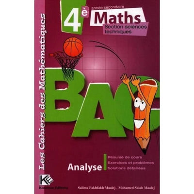 ANALYSE MATHS 4EME - SECTION SCIENCES TECHNIQUES - Librairie Oxford City