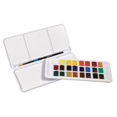 Aquarelle 24 Demi - Godets Aquafine Travel Set - Daler Rowney - Librairie Oxford City