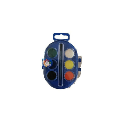 AQUARELLE DE 6 PASTTILES OVAL+PINCEAU - Librairie Oxford City