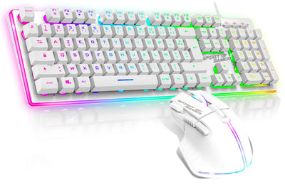 Clavier et Souris ULTIMATE 600 ARTIC RGB - Librairie Oxford City