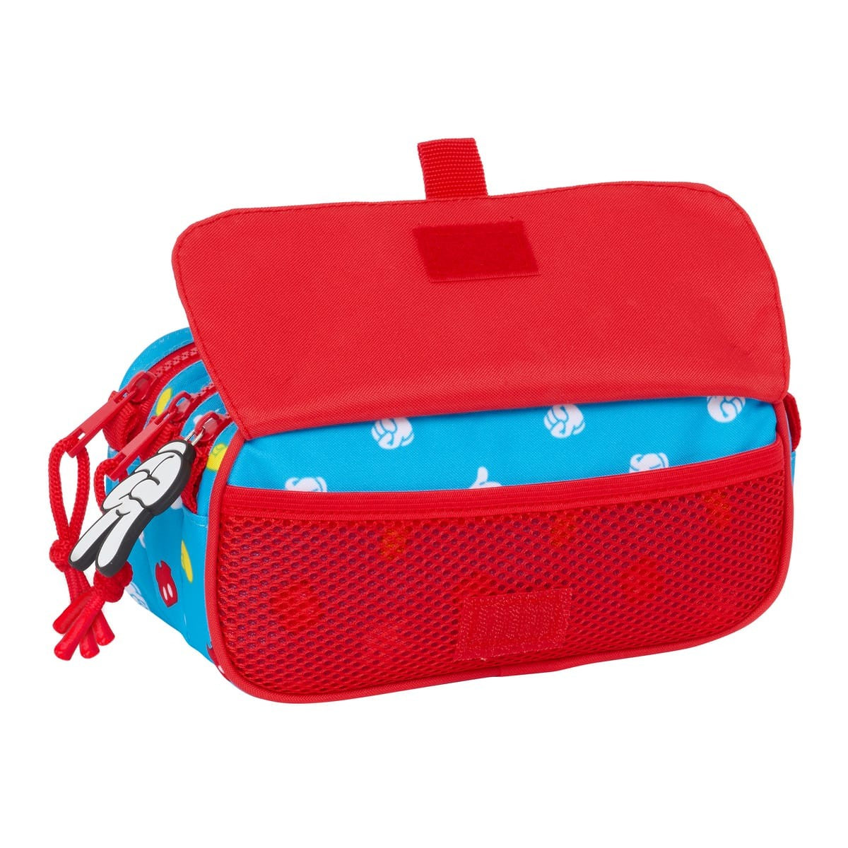 Trousse Safta Mickey Mouse 3 Compartiments — Rouge & Bleu
