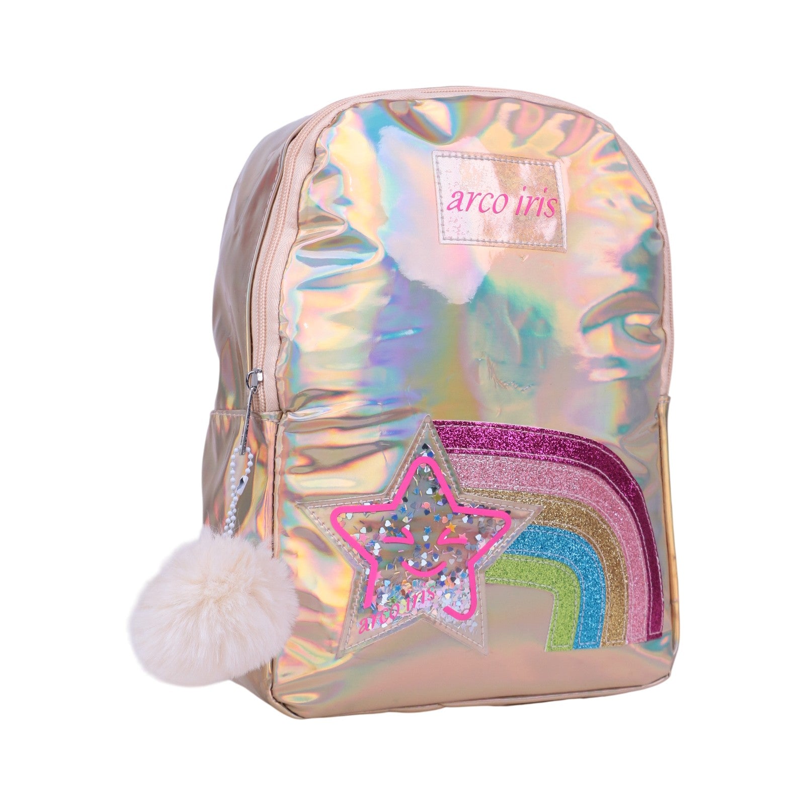 Sac à dos iridescent avec pompon — Primaire - Librairie Oxford City
