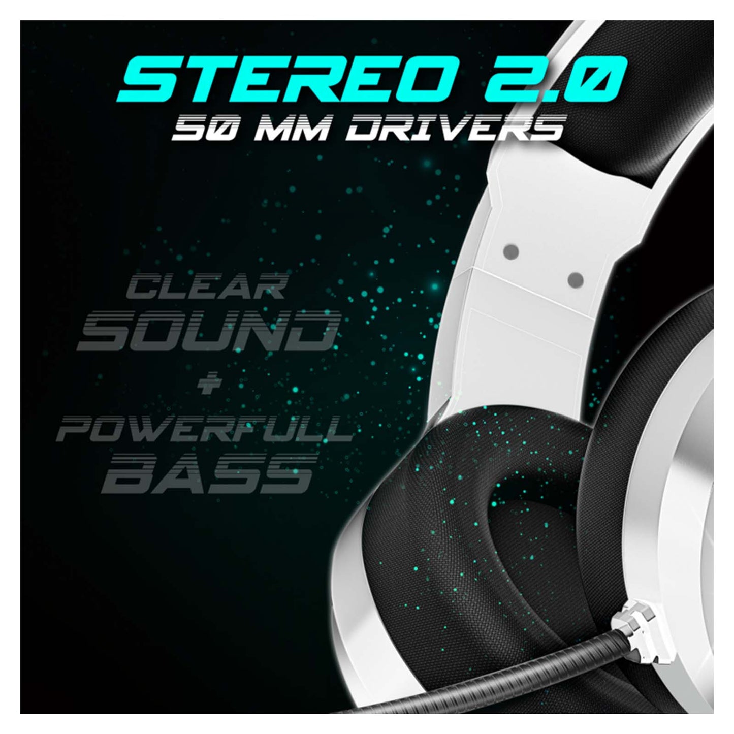 Casque Gaming PRO H8 LED RGB avec Microphone - Librairie Oxford City