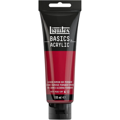 Basics Acrylic 118ml Alizarine Cramoisie Permanent Imitation - Librairie Oxford City