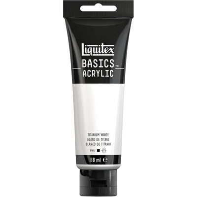 Basics Acrylic 118ml Blanc de Titane - Librairie Oxford City